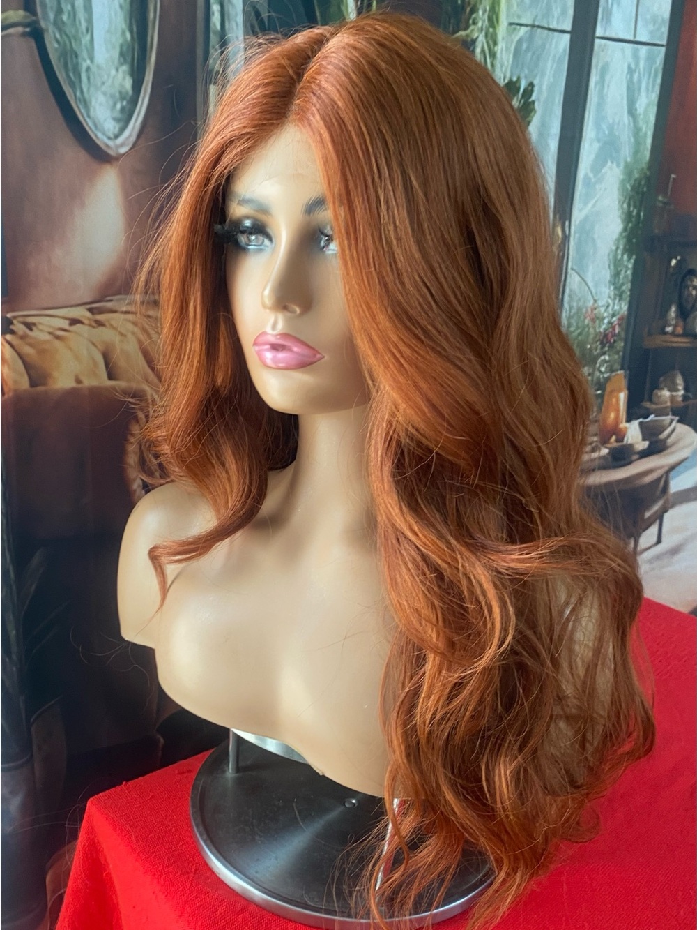 NEW STOCK Realistic copper ginger lace front Wig